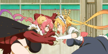 Ilulu enfrentando Tohru em uma batalha