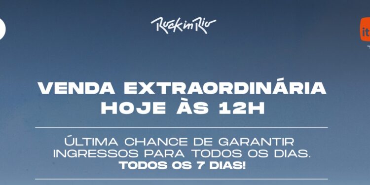 Rock in Rio 2026 | Corrida contra o relógio: Venda Extraordinária de ingressos começa HOJE!